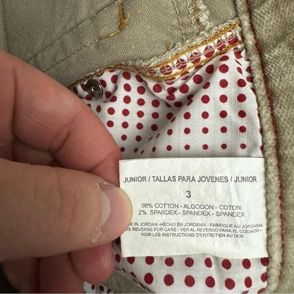 Glo Women’s Tan Flame Hip Hugger Flare Stretch Corduroy Pants Size 3 NWT - Picture 4 of 6